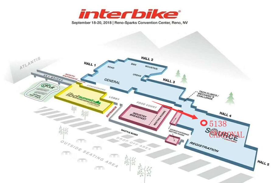 carbonal bike booth 5138 at Interbike 2018