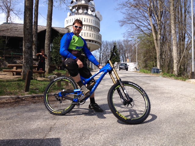 nino with his enduro bike