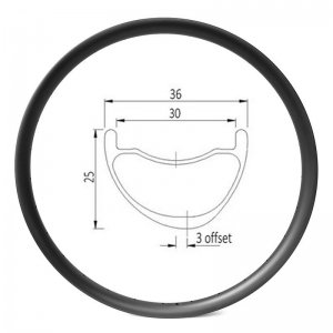 XC bike carbon rim