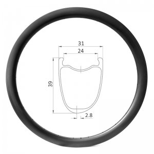 carbon wheel rim for gravel