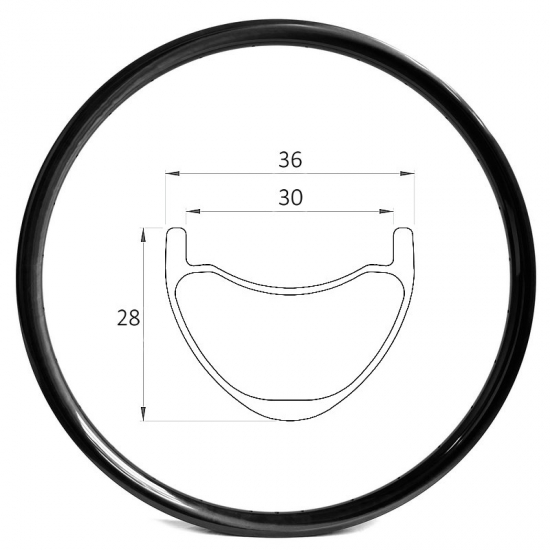 32er trail bike rim