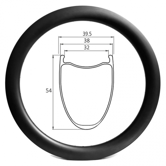 54mm deep gravel carbon rim