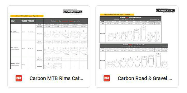 CARBONAL Bike Carbon Rim Catalog 2023 (Updated)